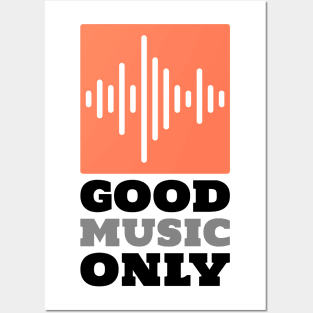 Good Music Only | Sound Waves BK Posters and Art